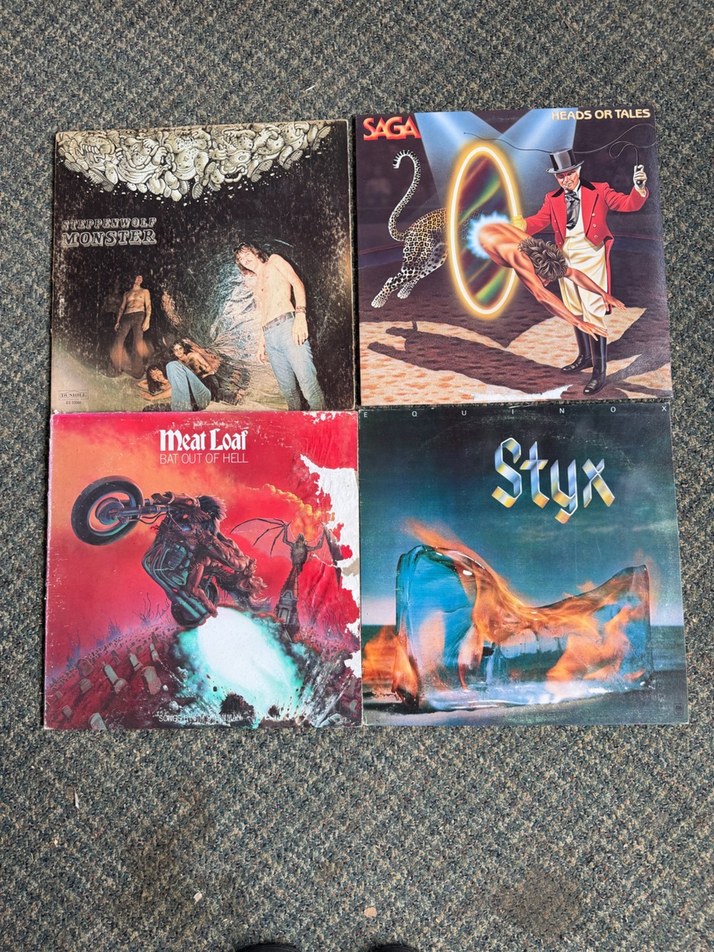 Vintage Rock Vinyl Albums